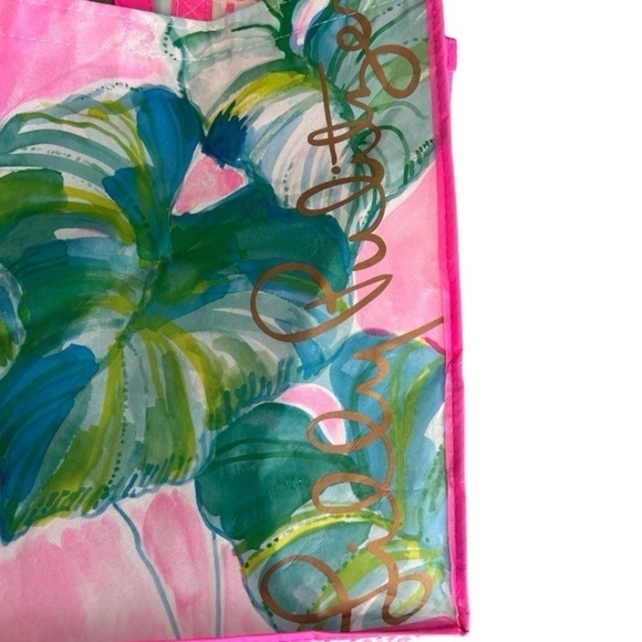 Lilly Pulitzer Large Shopping Tote Palm - Picture 2 of 2